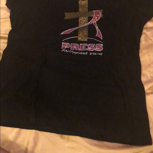Bedazzled “Press” Graphic tee - Picture 2 of 6